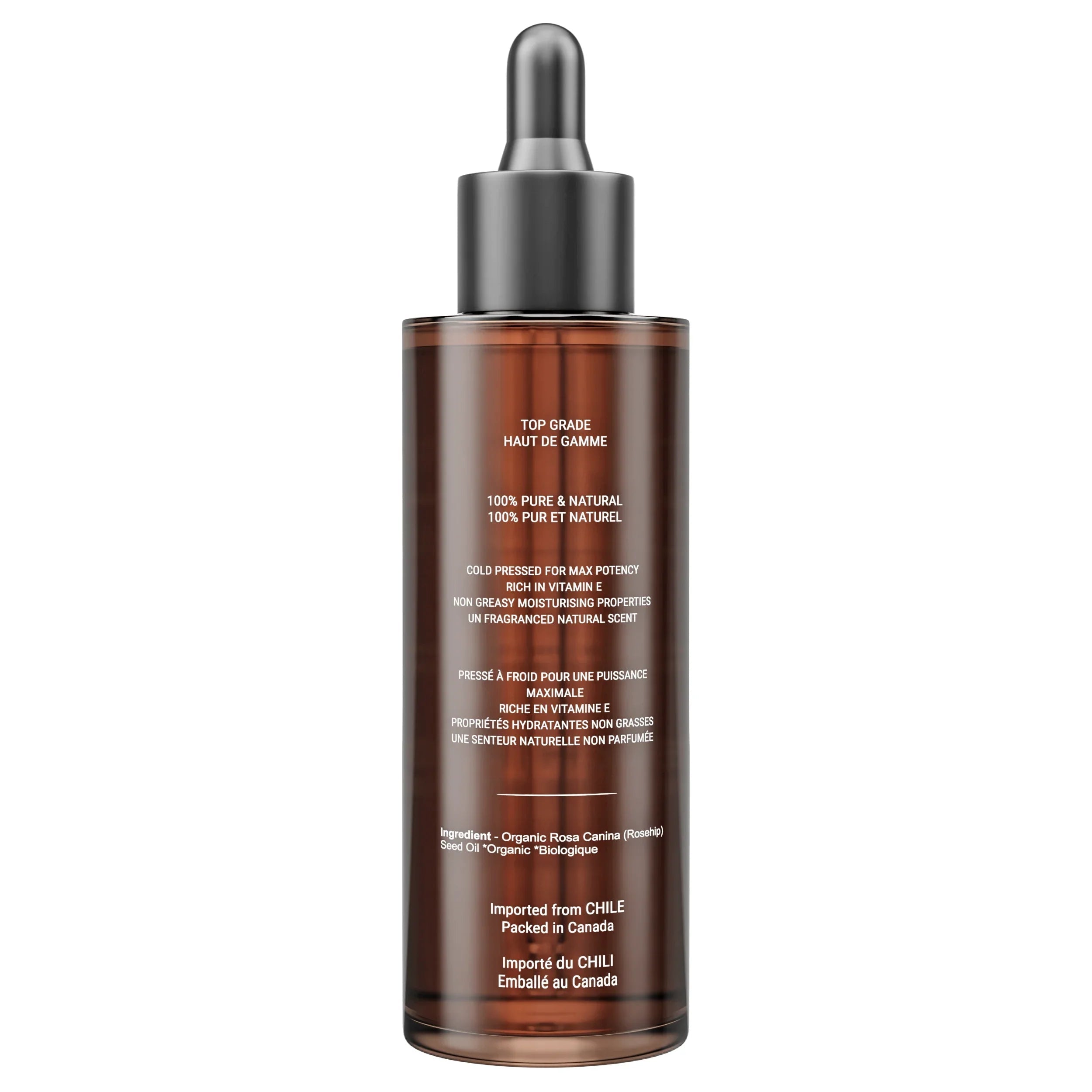 Canadian Grace 100% Organic Rosehip Oil – For Fine Lines, Uneven Tone & Brighter-Looking Skin
