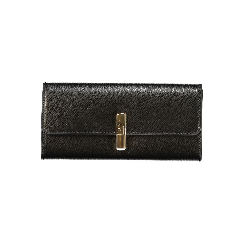 Furla Black Leather Woman Wallet