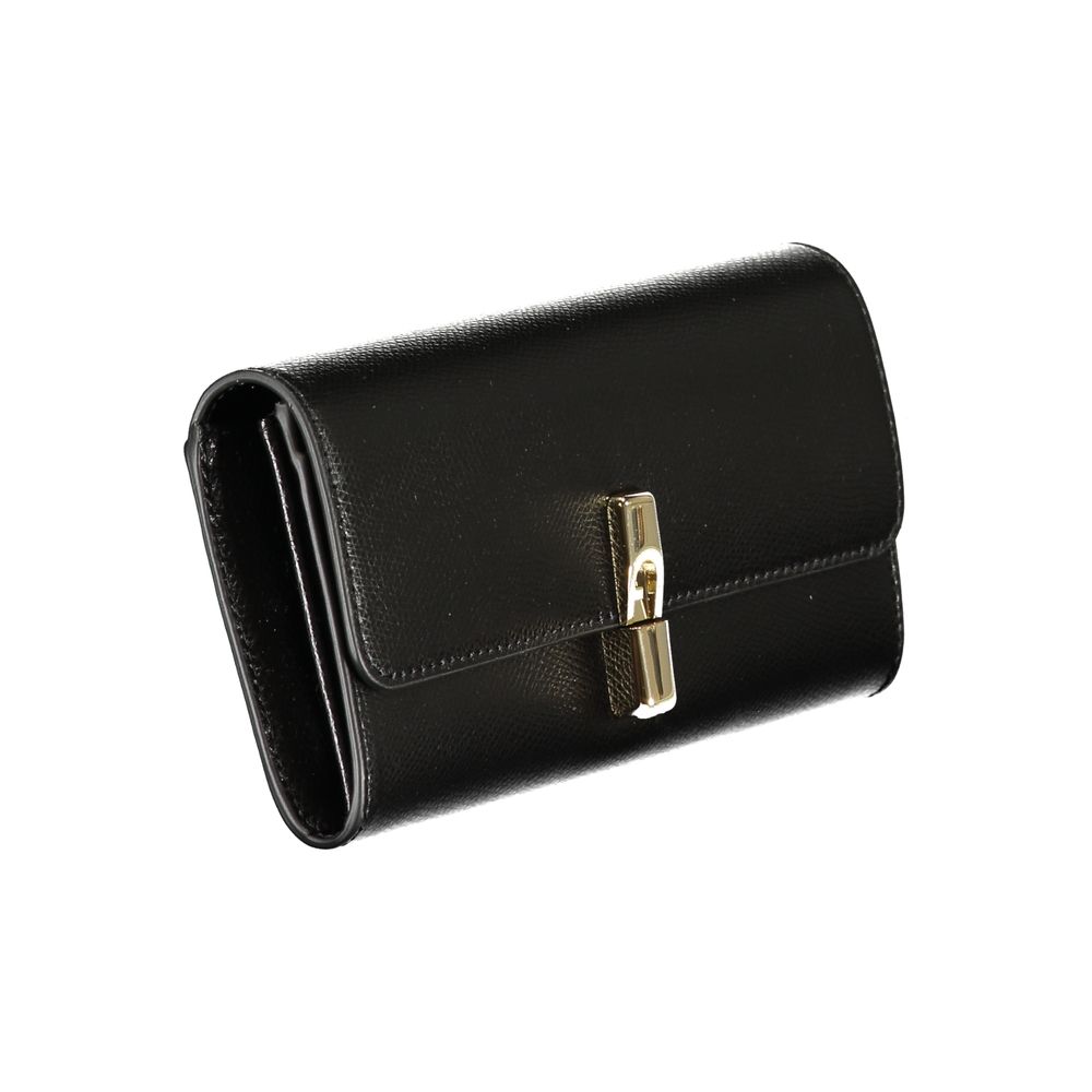 Furla Black Leather Woman Wallet