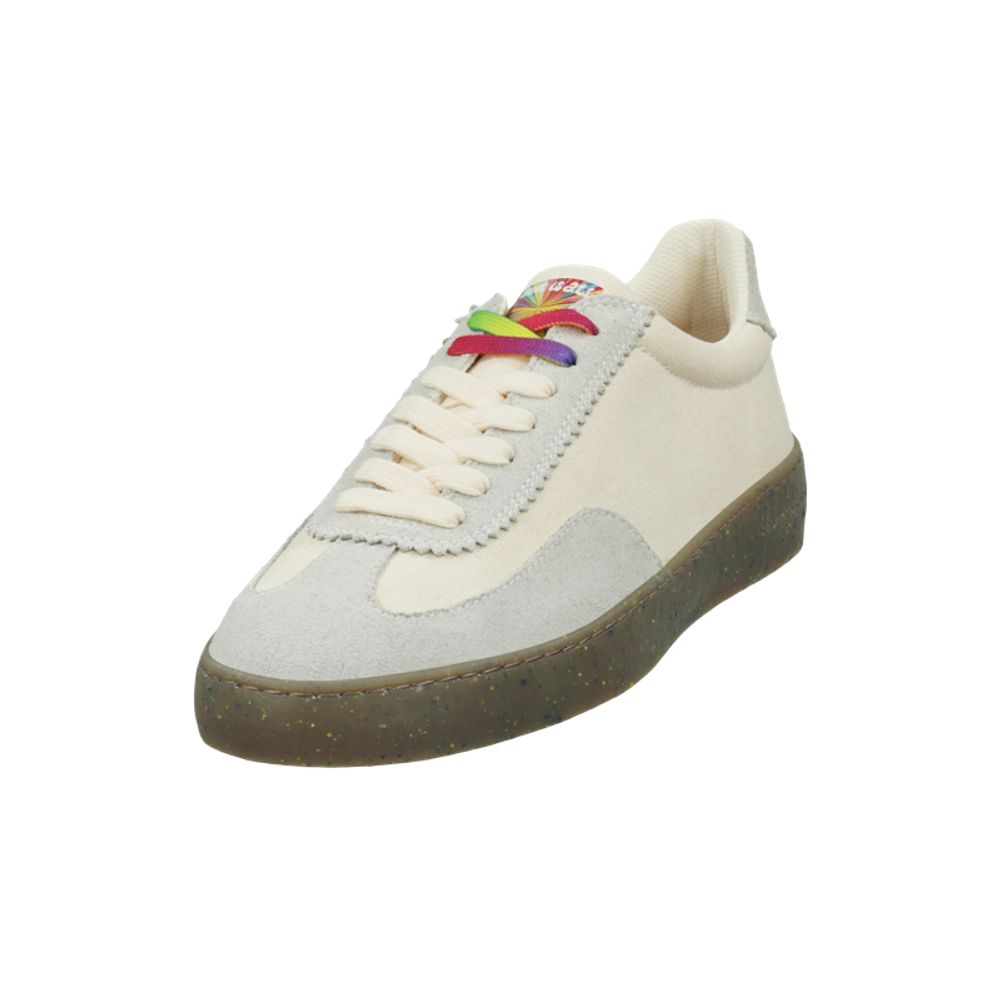 Scotch & Soda White Linen Low Top Sneakers