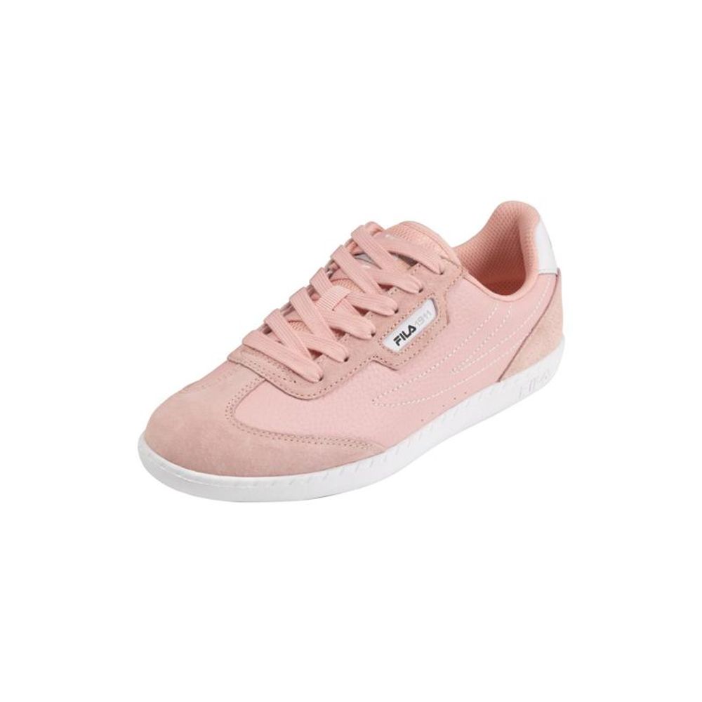 Fila Pink Leather Low Top Sneakers