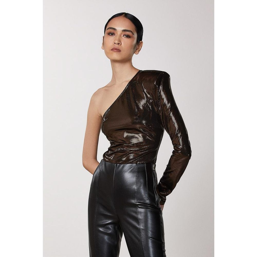 Patrizia Pepe Brown Acetate Tank Tops