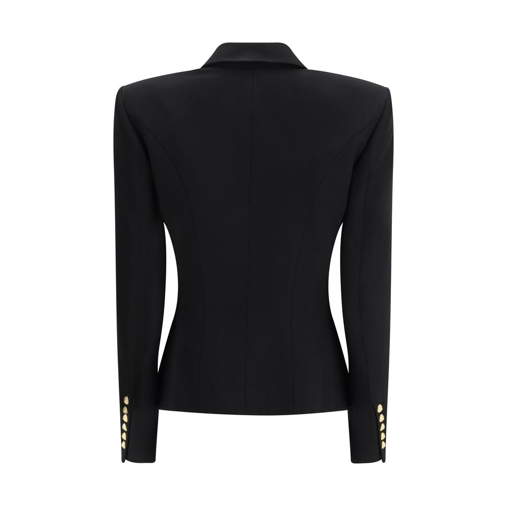 New Balmain Black Wool Blazer