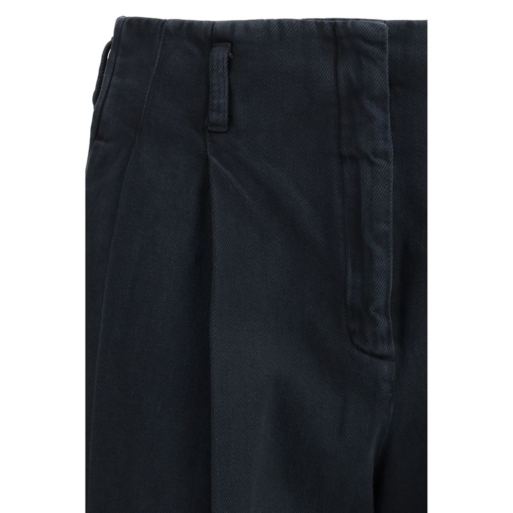Golden Goose Black Cotton Casual Pants