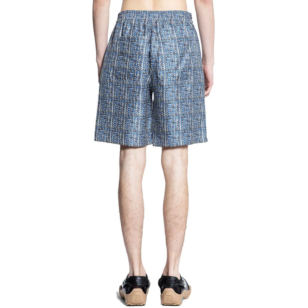 Fendi Blue Silk Knee Length