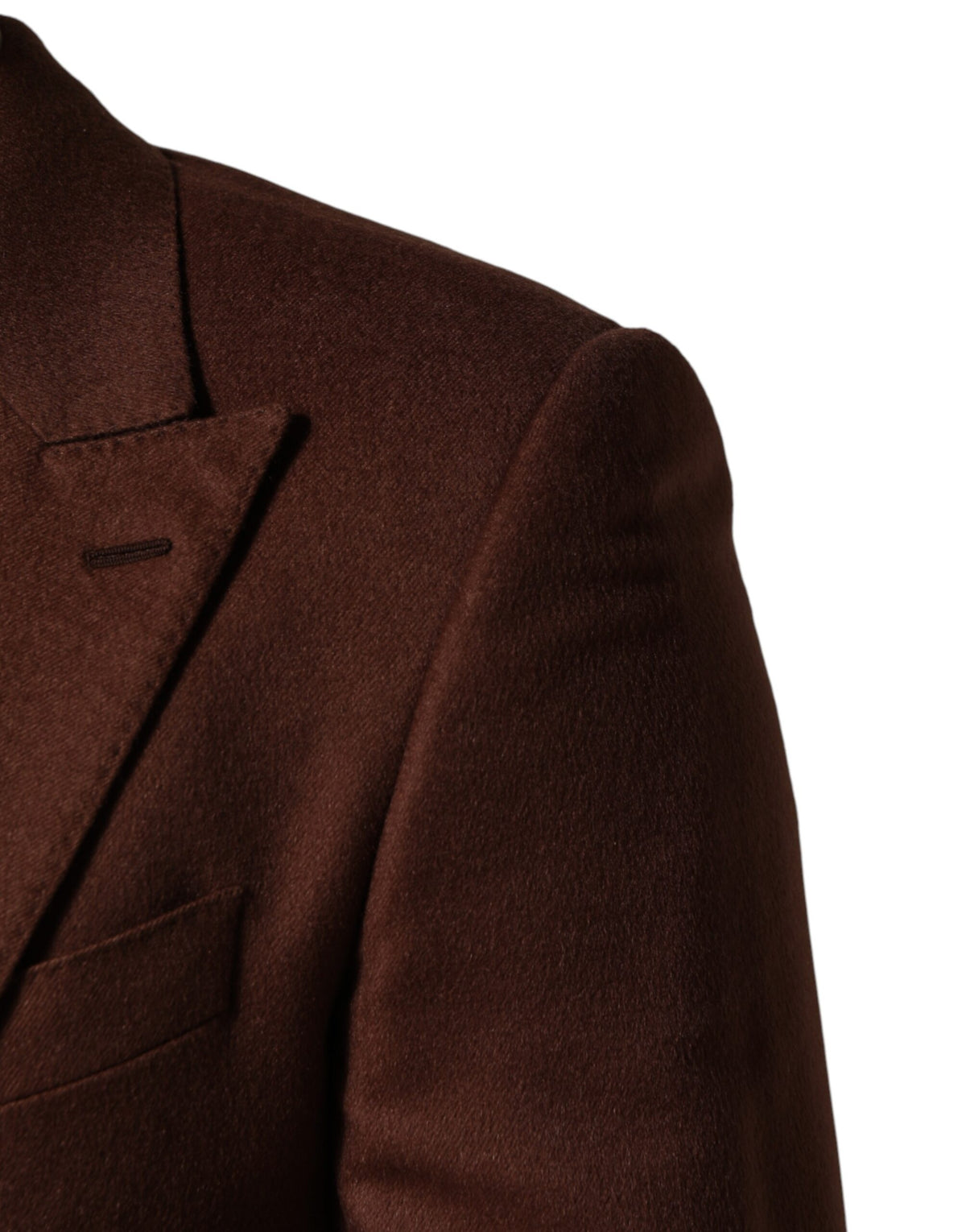 New Dolce & Gabbana Brown Cashmere Single Breasted Jacket Blazer