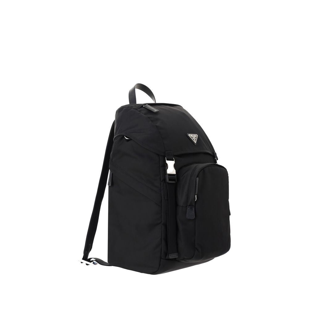 Prada Black Recycled Polyamide Backpack