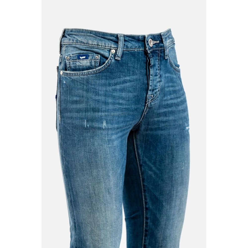 Gas Blue Cotton Jeans Denim