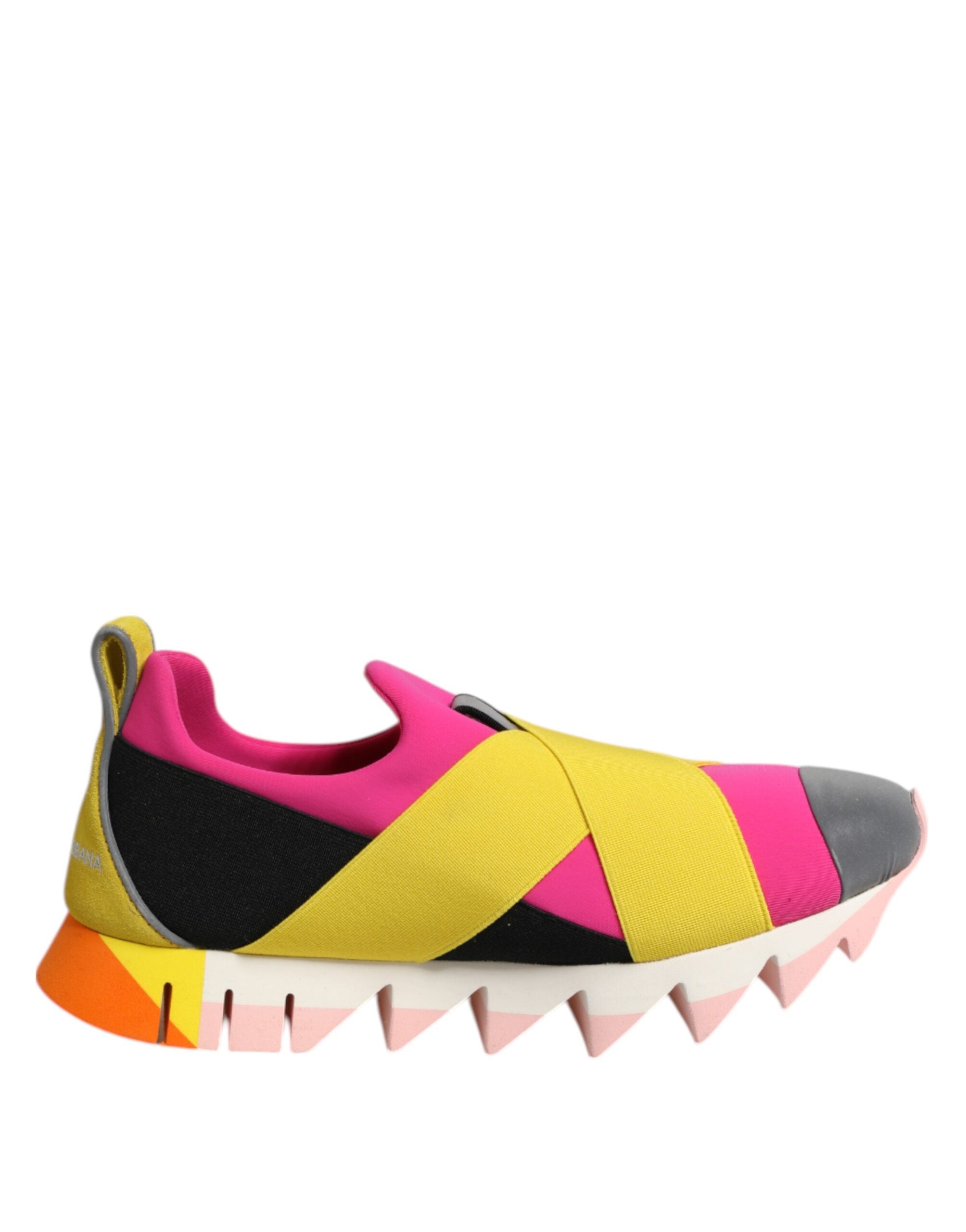 Dolce & Gabbana Multicolor Neoprene Elastic Ibiza Sneakers Shoes