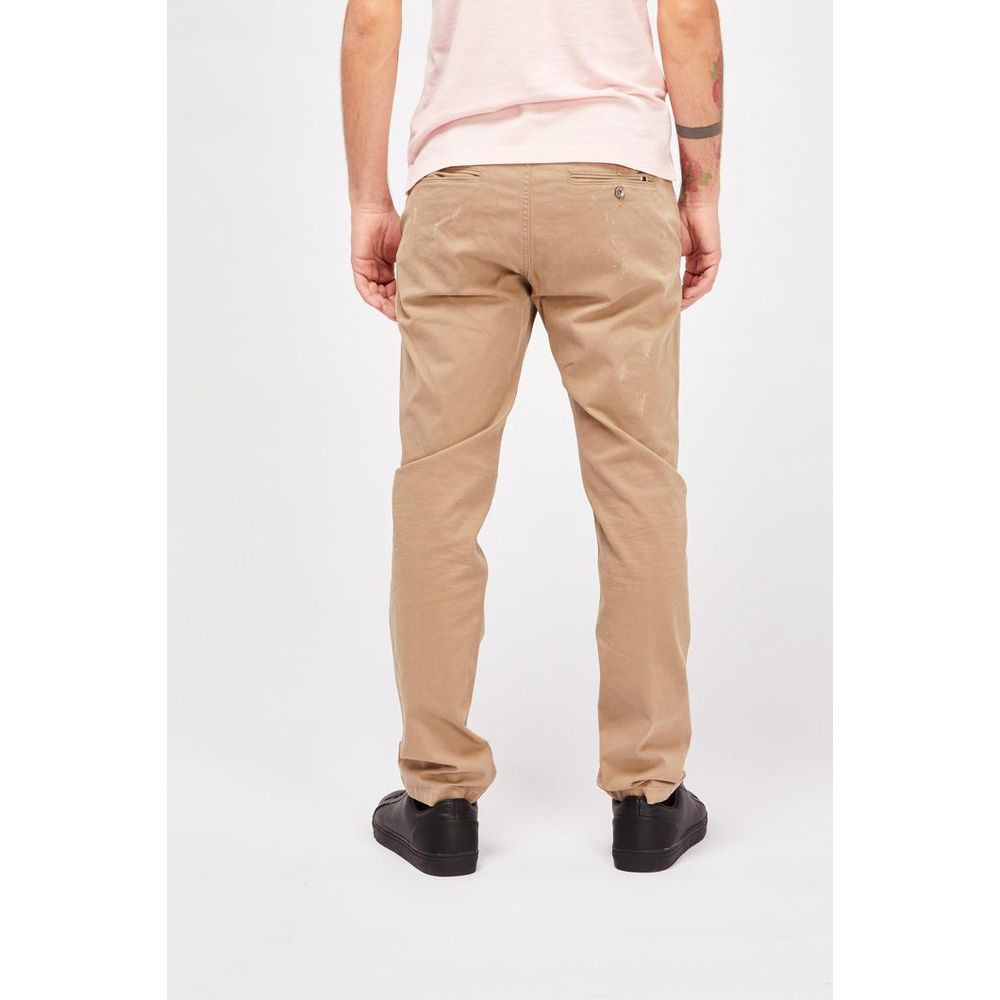 Gas Beige Cotton Casual Pants