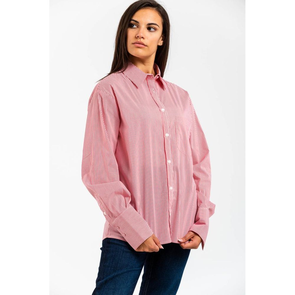 Gas Red Cotton Shirt