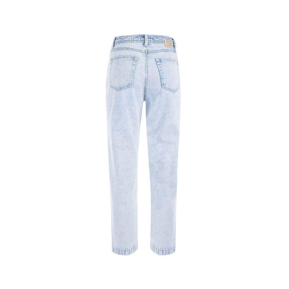 Yes Zee Blue Cotton Boyfriend Jeans