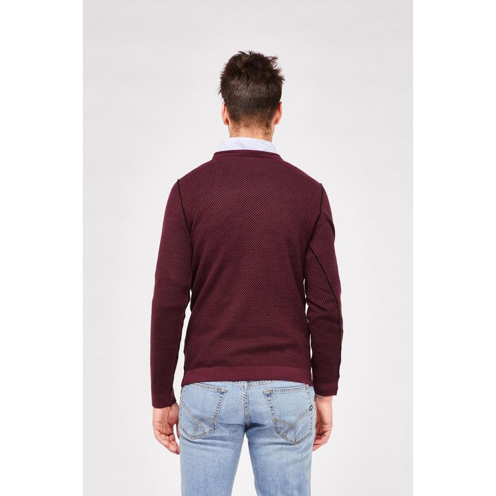 Gas Burgundy Wool Sweatshirt