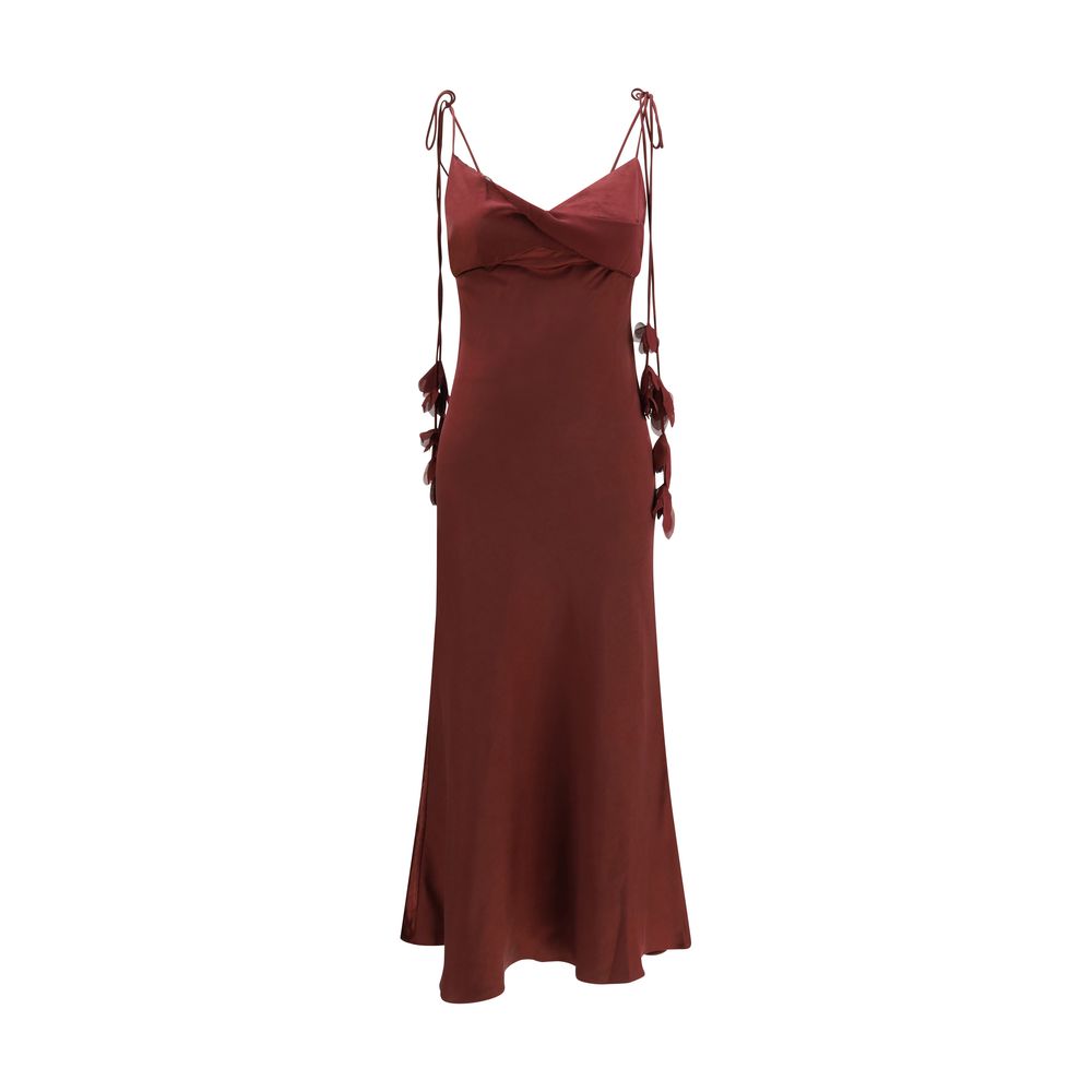 Self-Portrait Bordeaux Casual Dress
