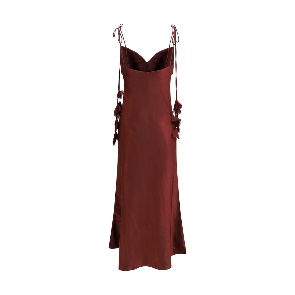 Self-Portrait Bordeaux Casual Dress