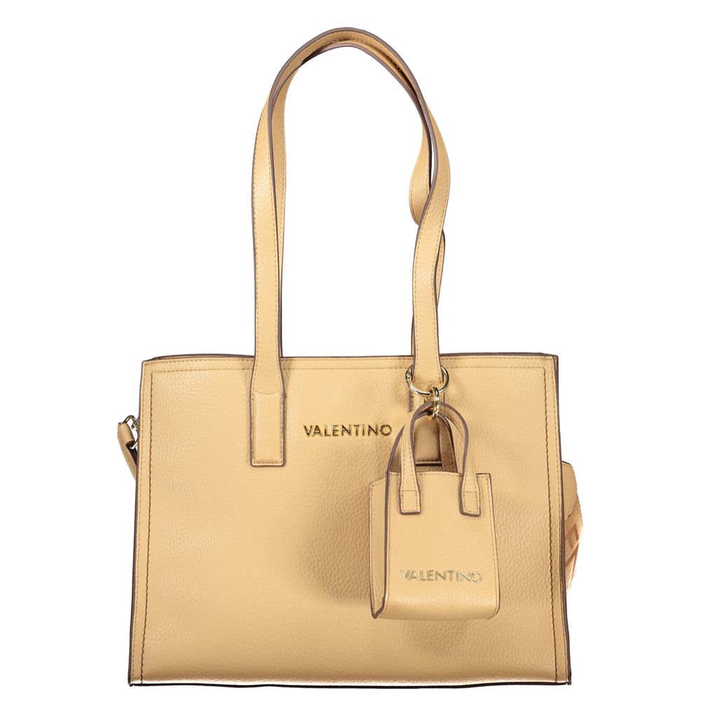 Mario Valentino Beige Women's Bag with Shoulder Handles