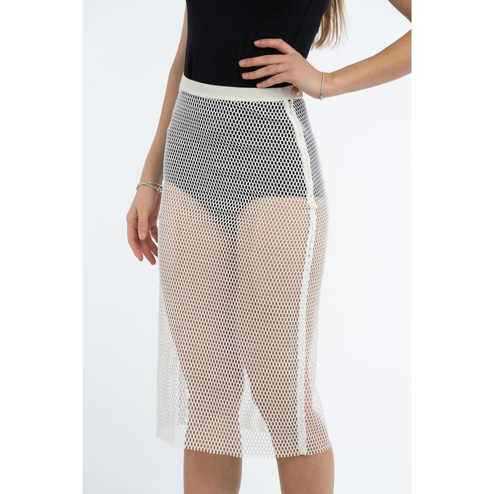 Patrizia Pepe White Midi Skirt