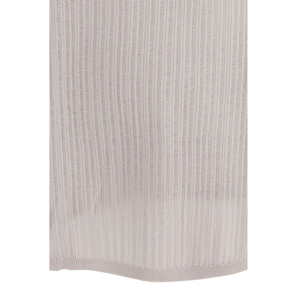 Allude White Cashmere Sweater