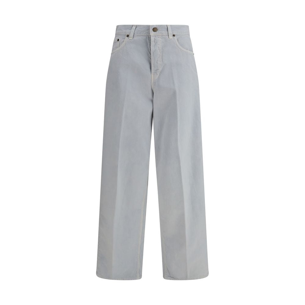 New Haikure Blue Cotton Straight-Leg Jeans