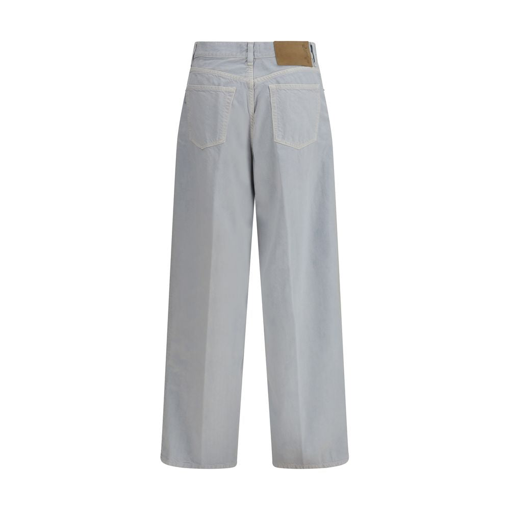 New Haikure Blue Cotton Straight-Leg Jeans