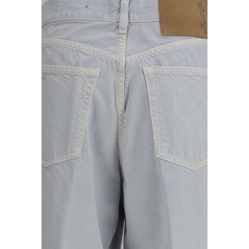 New Haikure Blue Cotton Straight-Leg Jeans