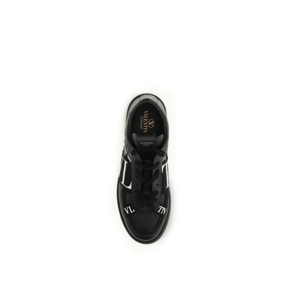 Valentino Garavani Black Leather Low Top Sneakers