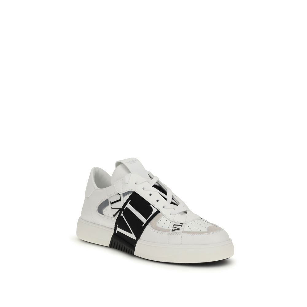Valentino Garavani White Leather Low Top Sneakers