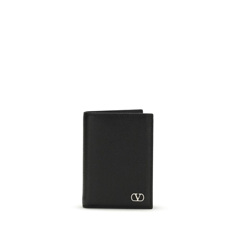 Valentino Garavani Black Leather Wallet