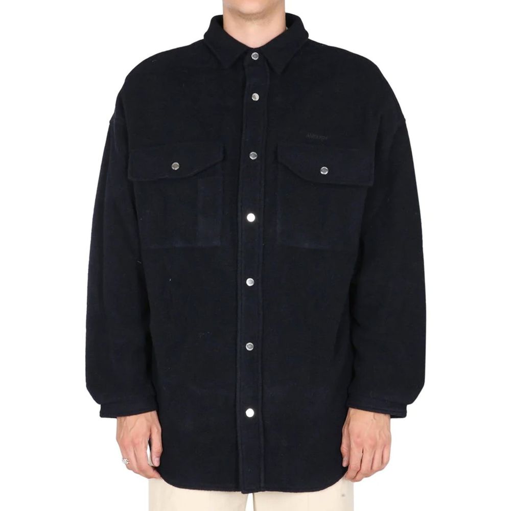 Ambush Blue Marabou Full-Length Jacket