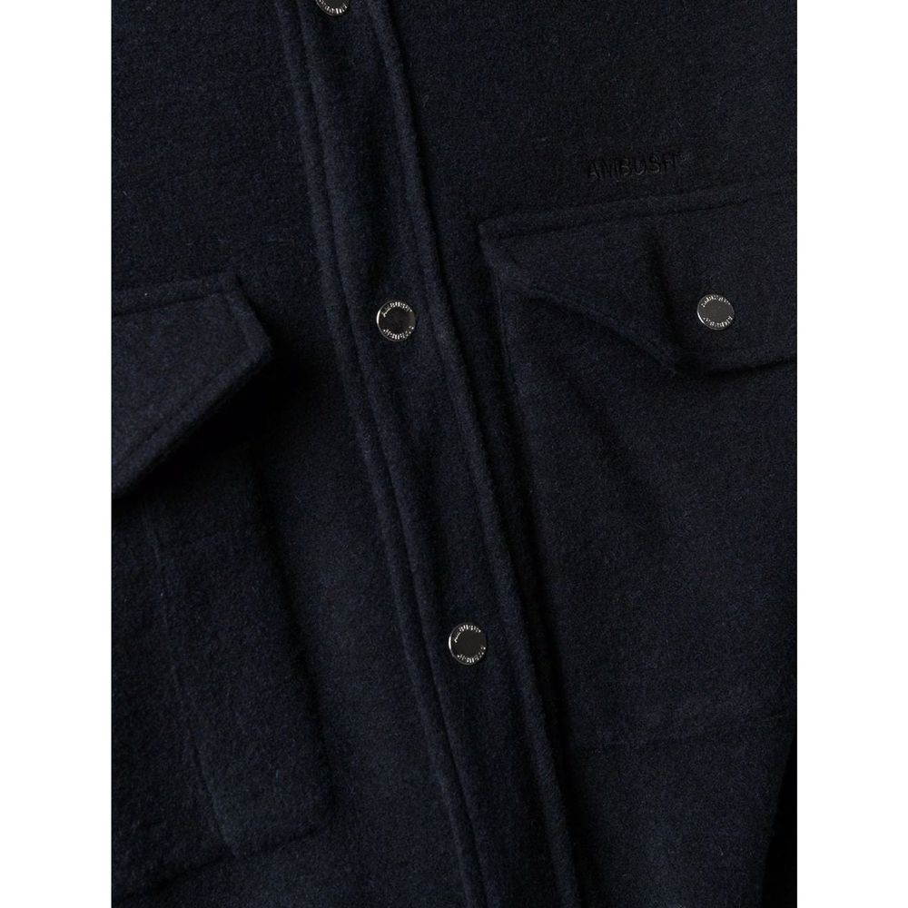 Ambush Blue Marabou Full-Length Jacket