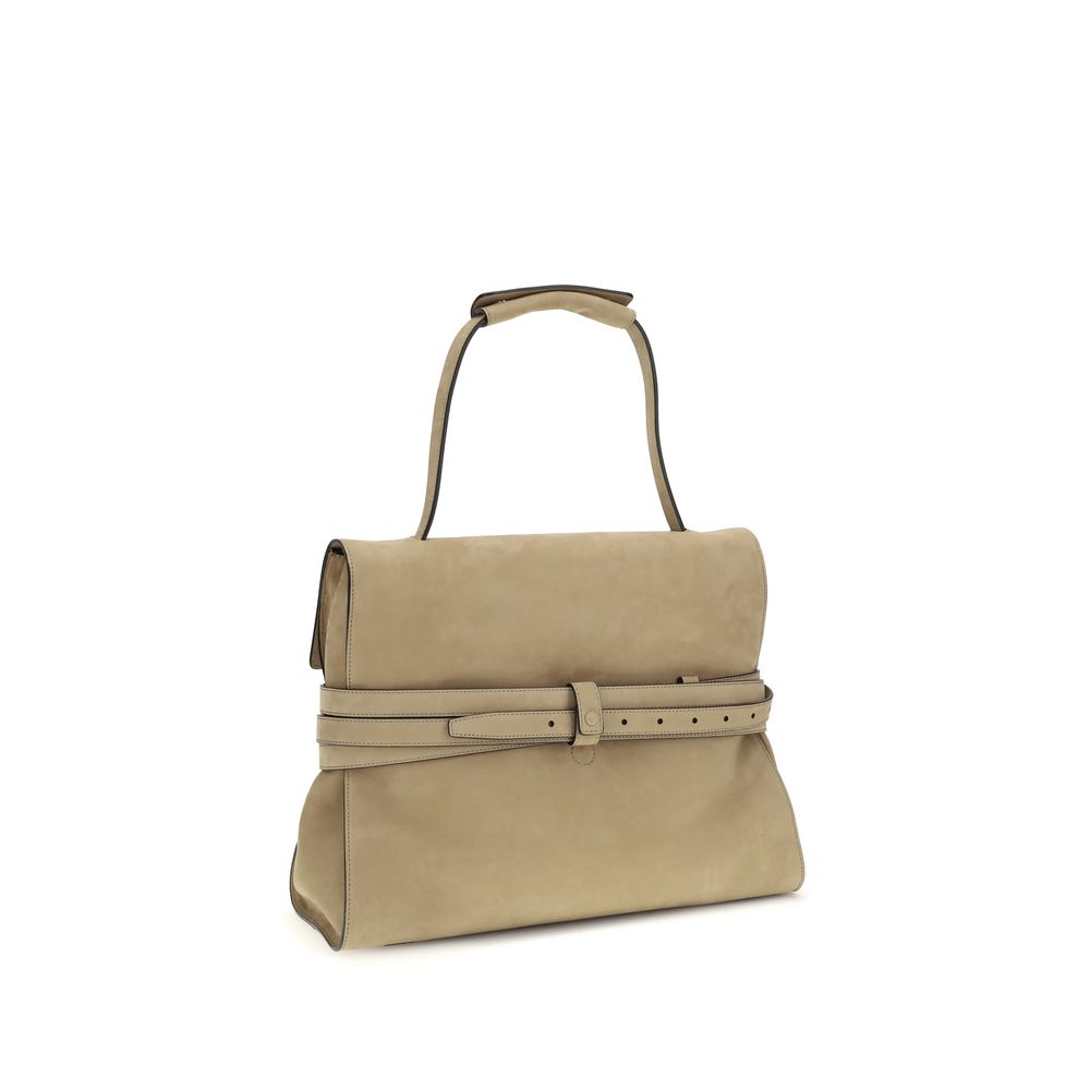 Moschino Beige Leather Handbag