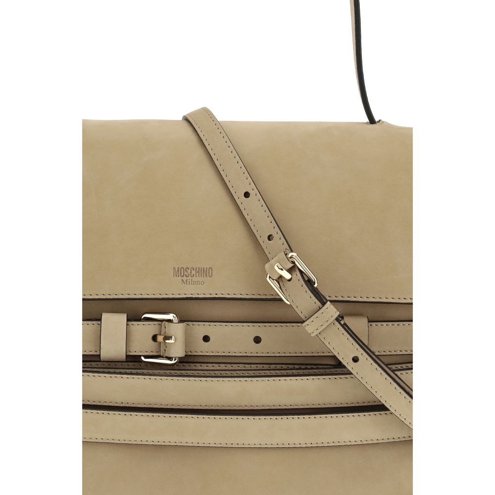 Moschino Beige Leather Handbag
