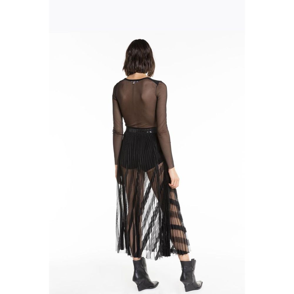 Patrizia Pepe Black Long Skirt