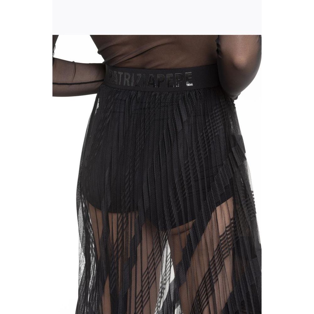 Patrizia Pepe Black Long Skirt