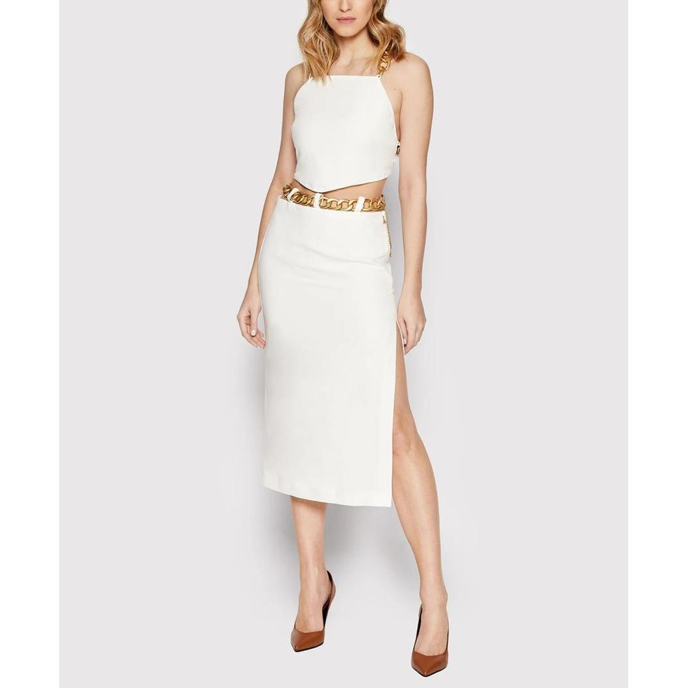 Patrizia Pepe White Long Skirt