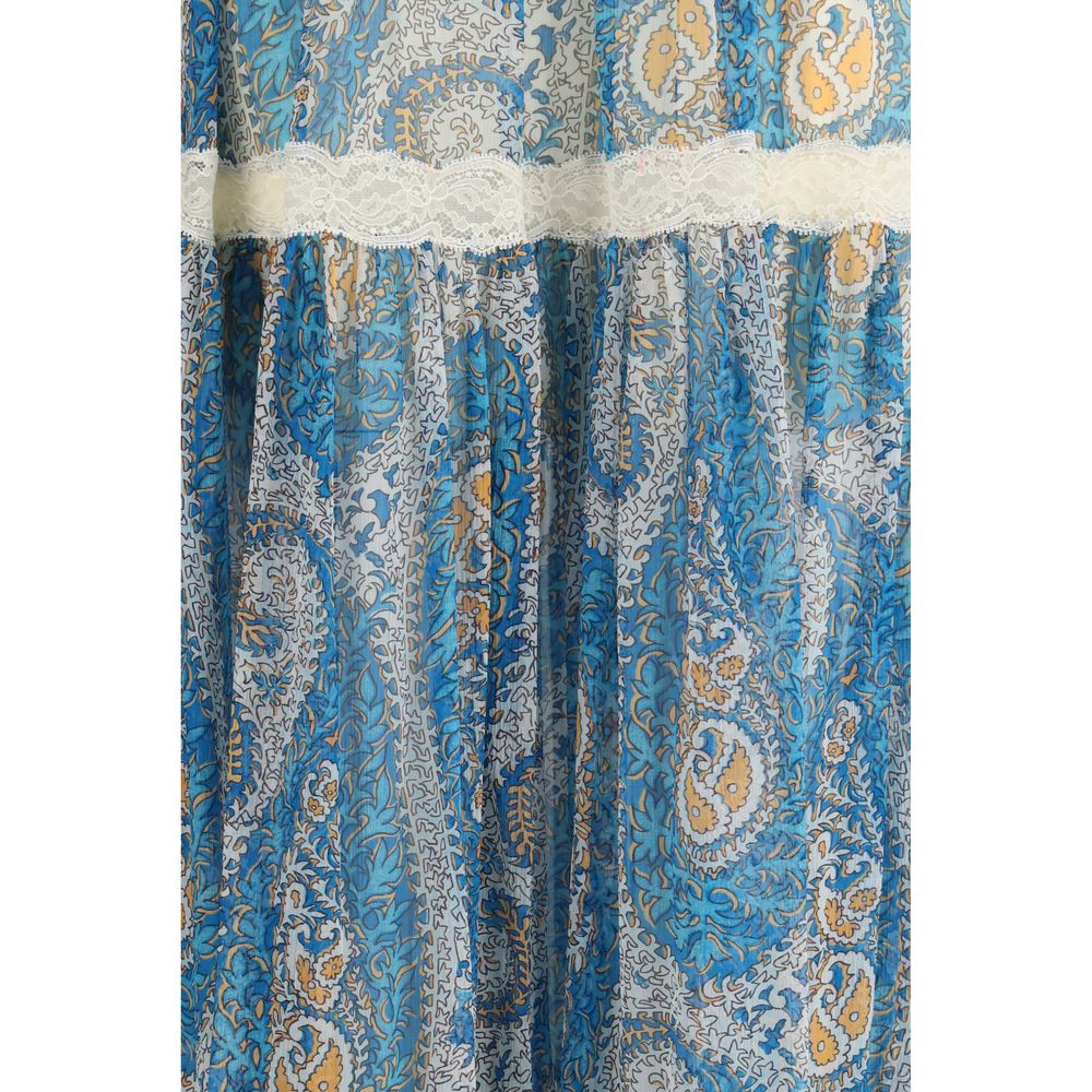 Etro Silk Long Skirt