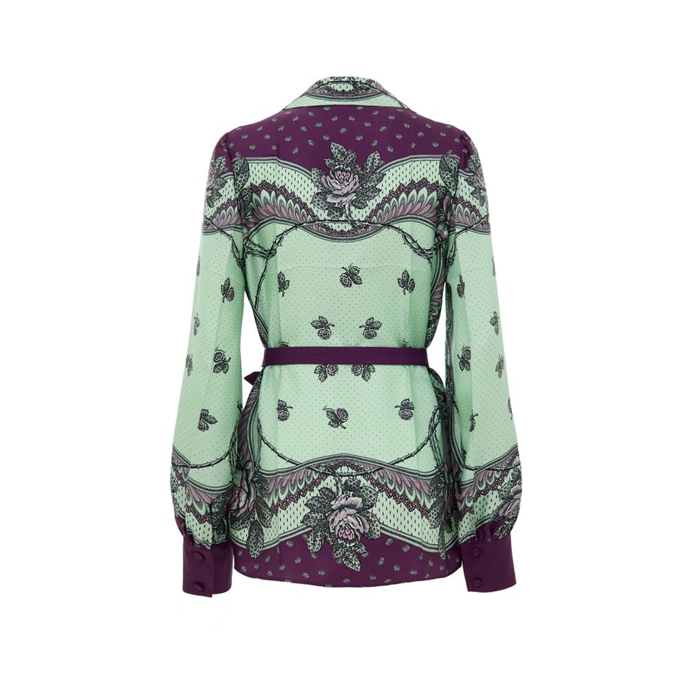 Gucci Green Silk Pattern Shirt - PreLoved & Luxe