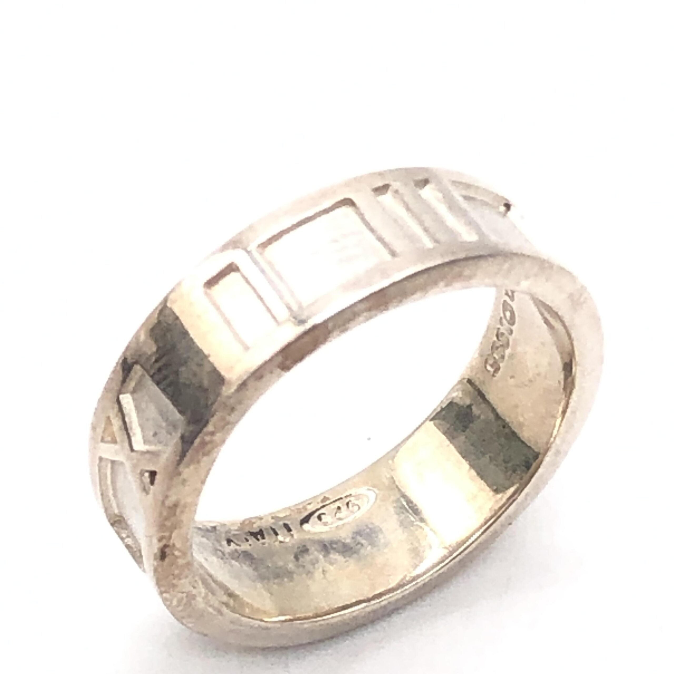 Pre-Owned Tiffany & Co. Atlas Ring, SV925, 4.5g, US Size 5 Silver Women's B+ (Good — light signs of wear)