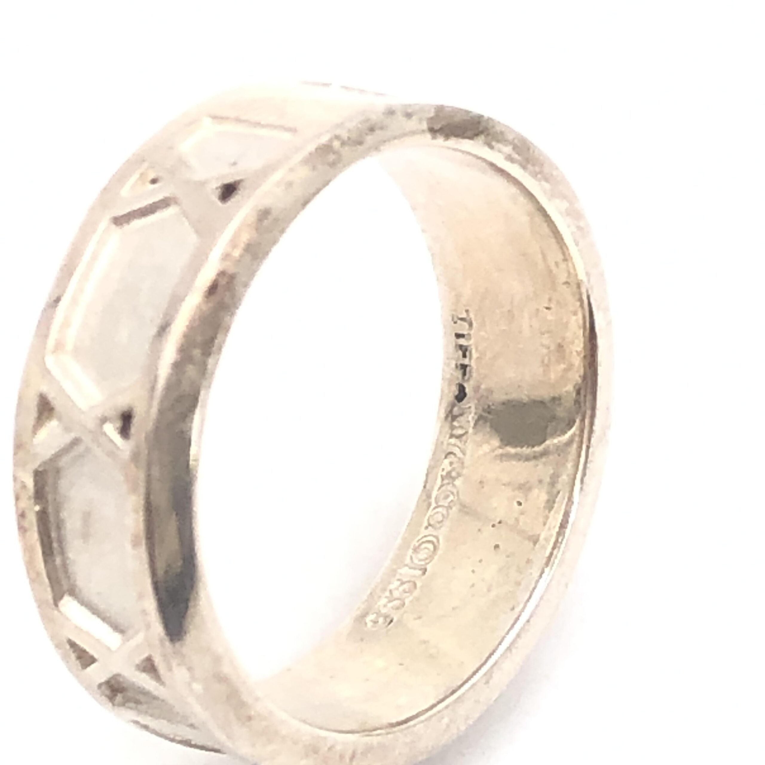 Pre-Owned Tiffany & Co. Atlas Ring, SV925, 4.5g, US Size 5 Silver Women's B+ (Good — light signs of wear)