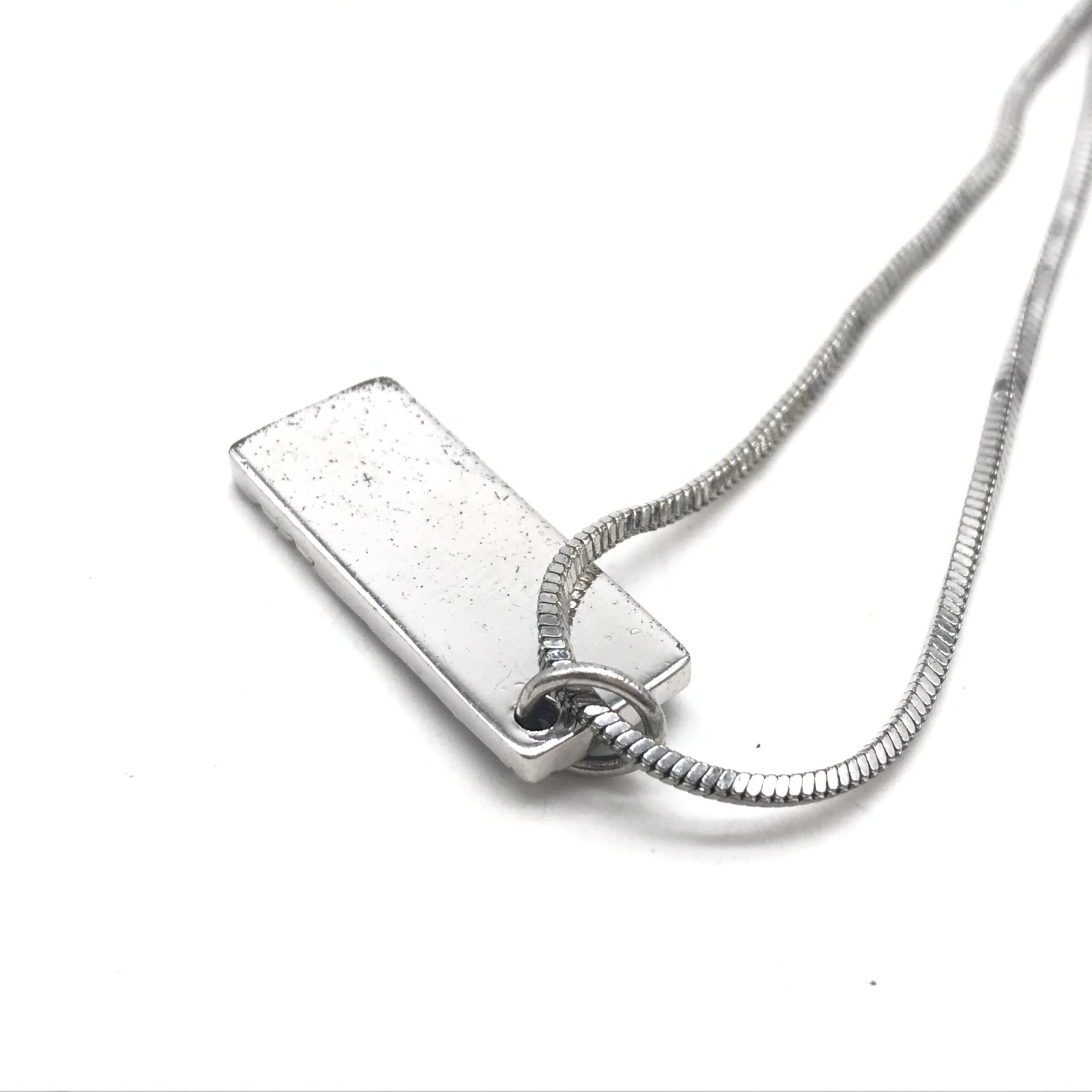 Pre-Owned Christian Dior Blue Trotter Pendant Necklace Silver Women's AB (Very Good — between Lightly Used and Used)