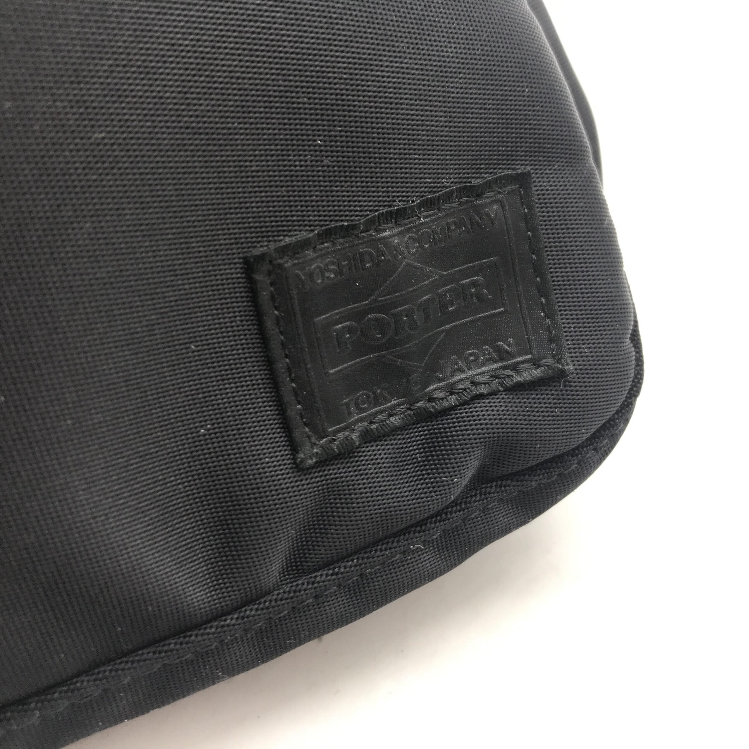 Pre-Owned Porter Black Waist Pouch With Zippered Compartments Black Women's AB (Very Good — between Lightly Used and Used)