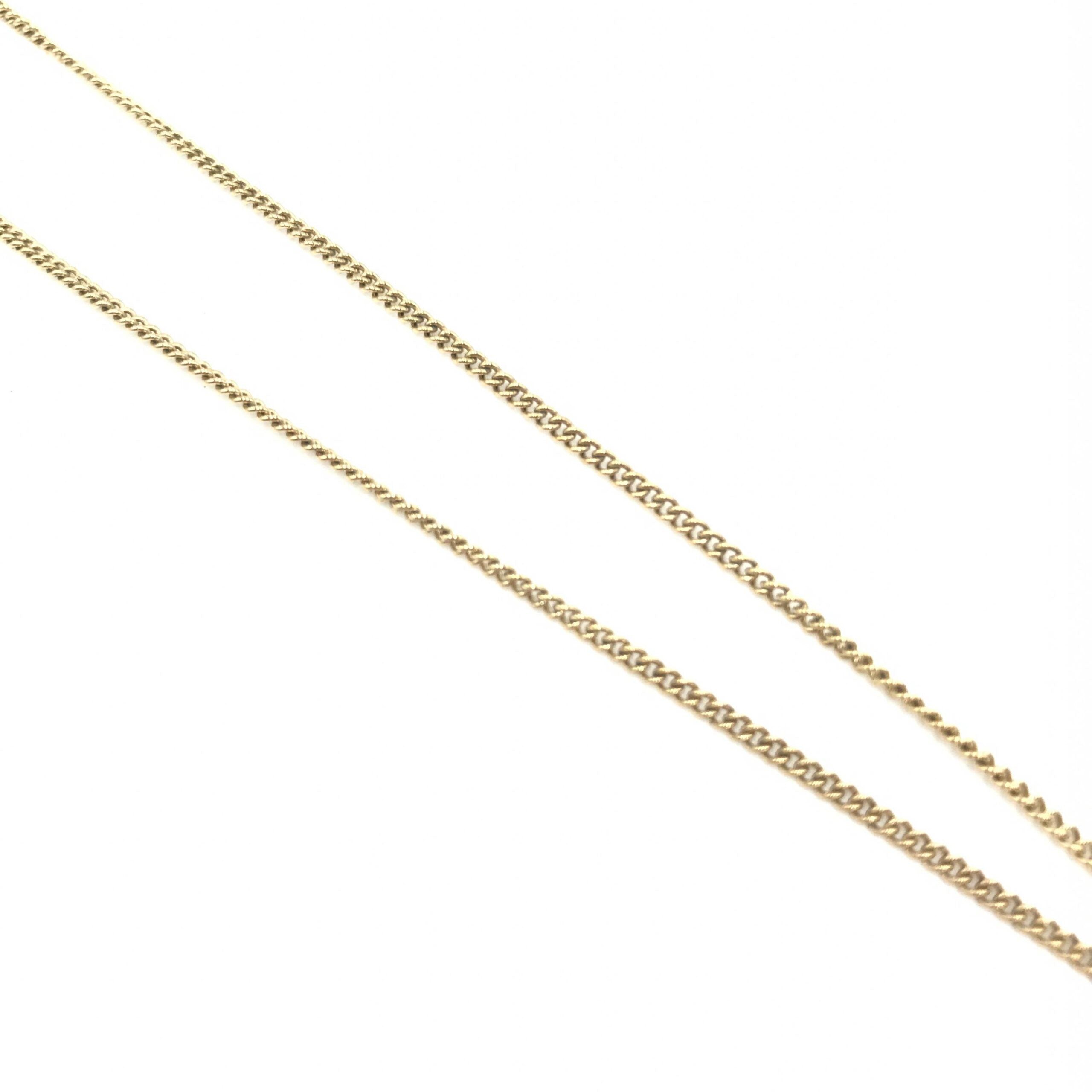 Pre-Owned Christian Dior Dolphin Motif Rhinestone Gold Plated Necklace Gold Women's AB (Very Good — between Lightly Used and Used)