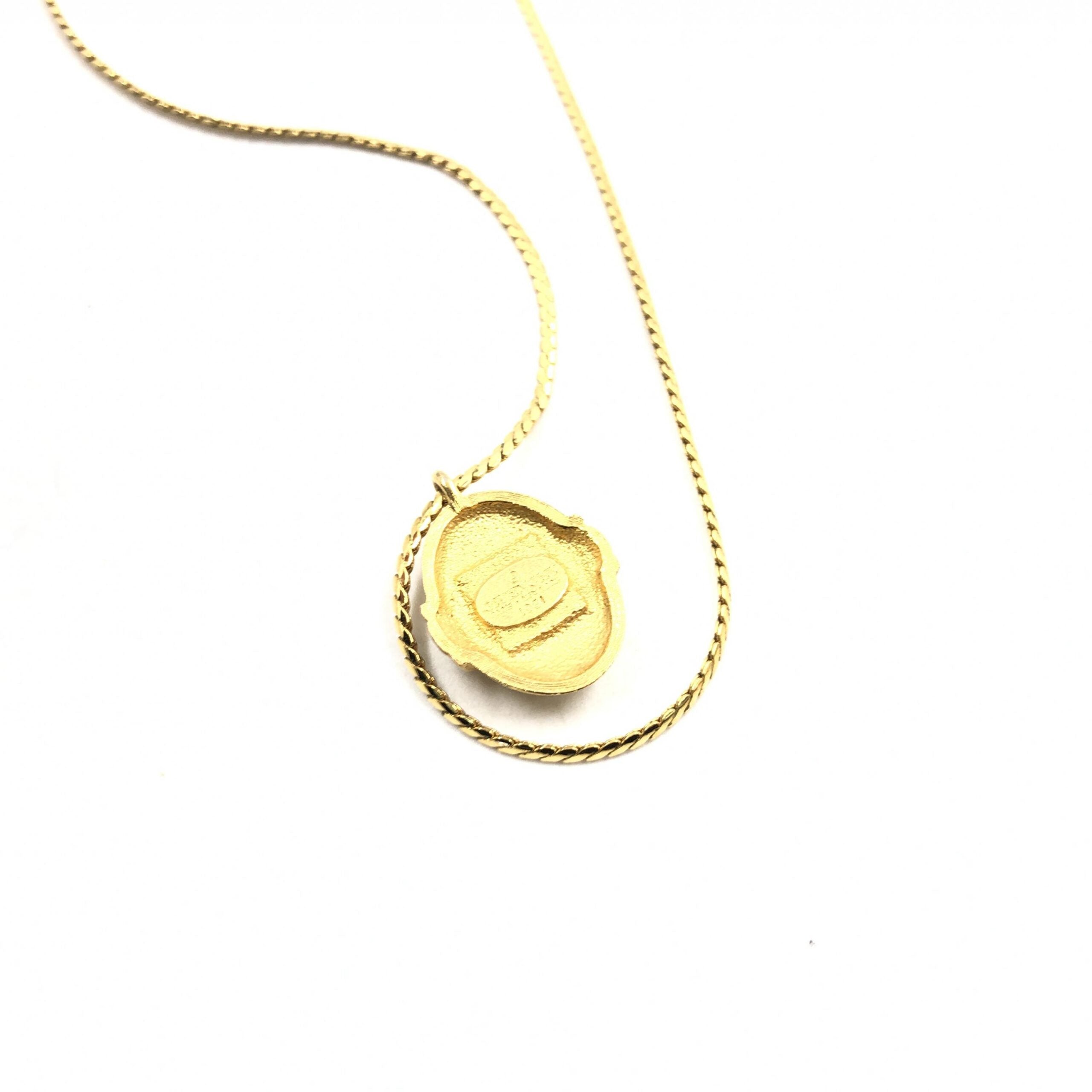 Pre-Owned Givenchy Pendant Necklace Gold Women's B (Good — visible signs of wear)
