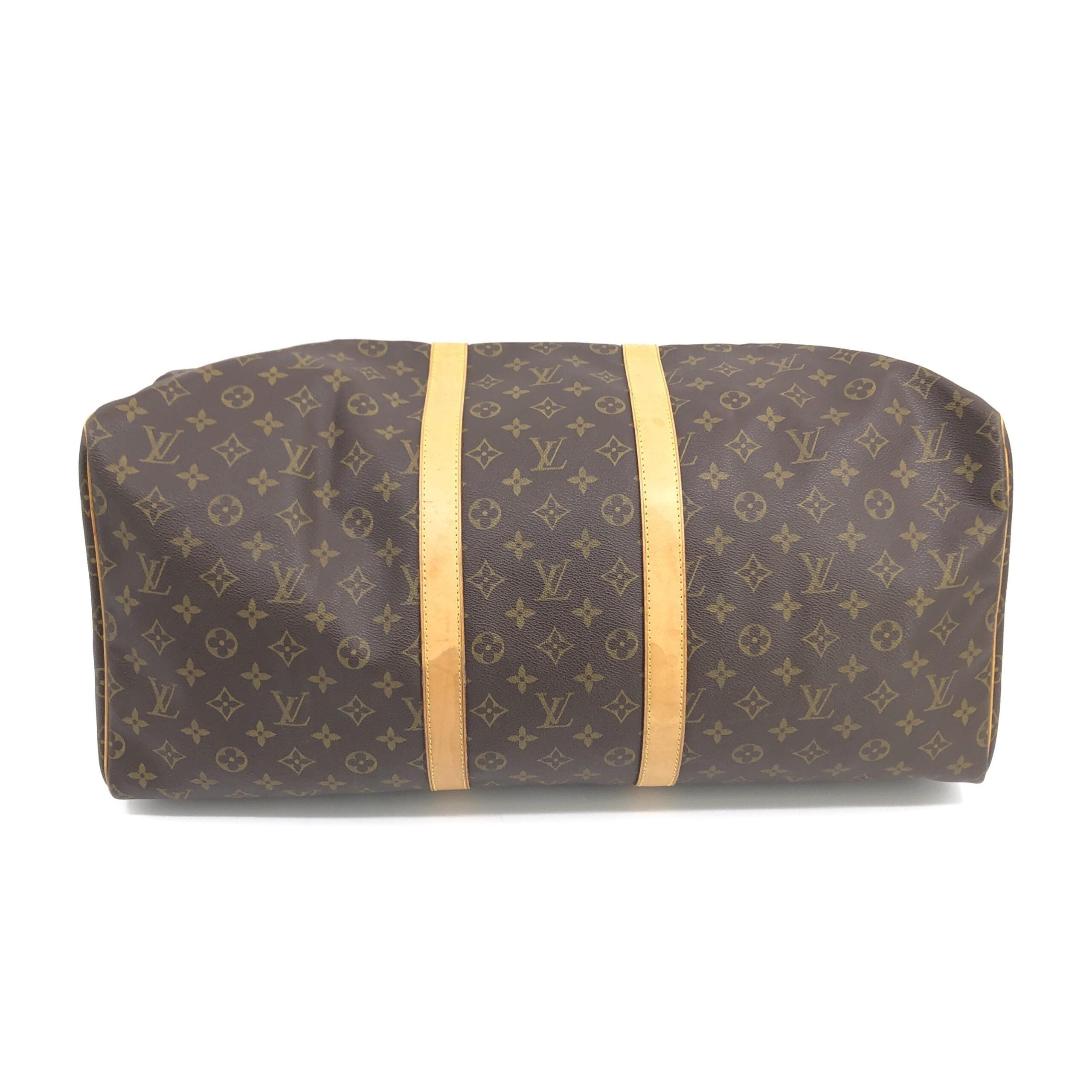 Pre-Owned Louis Vuitton Monogram Keepall 55 Handbag Brown Women's AB (Very Good — between Lightly Used and Used)