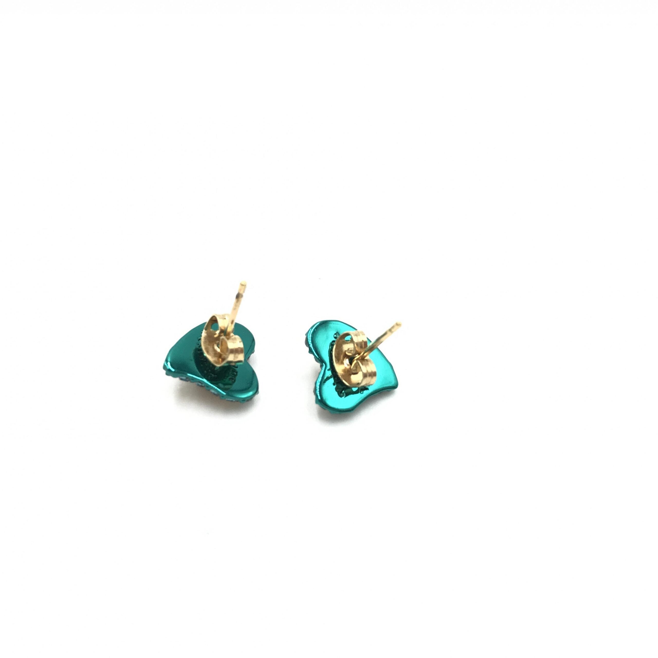 Pre-Owned Vivienne Westwood Orb Heart Earrings Silver Women's B (Good — visible signs of wear)