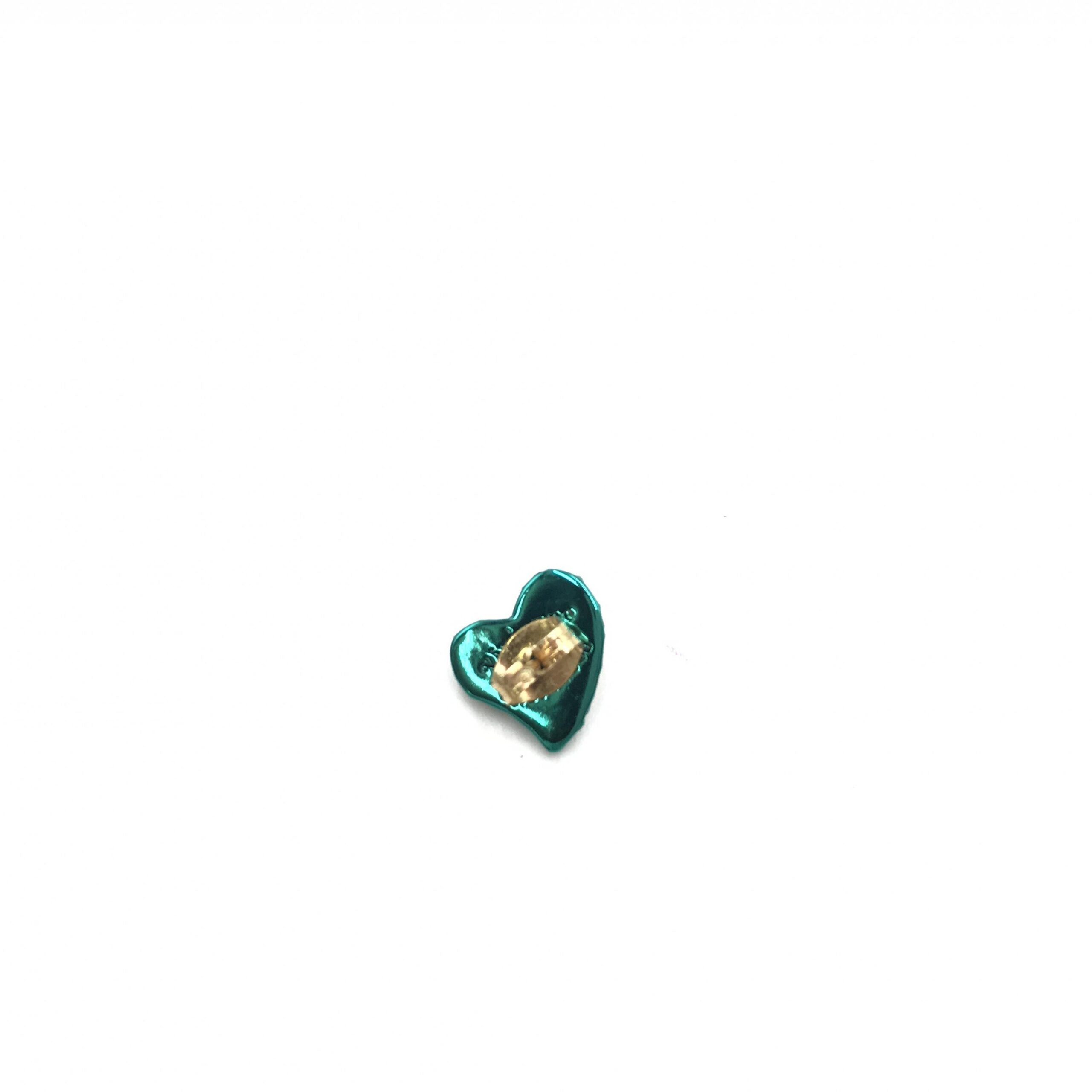 Pre-Owned Vivienne Westwood Orb Heart Earrings Silver Women's B (Good — visible signs of wear)