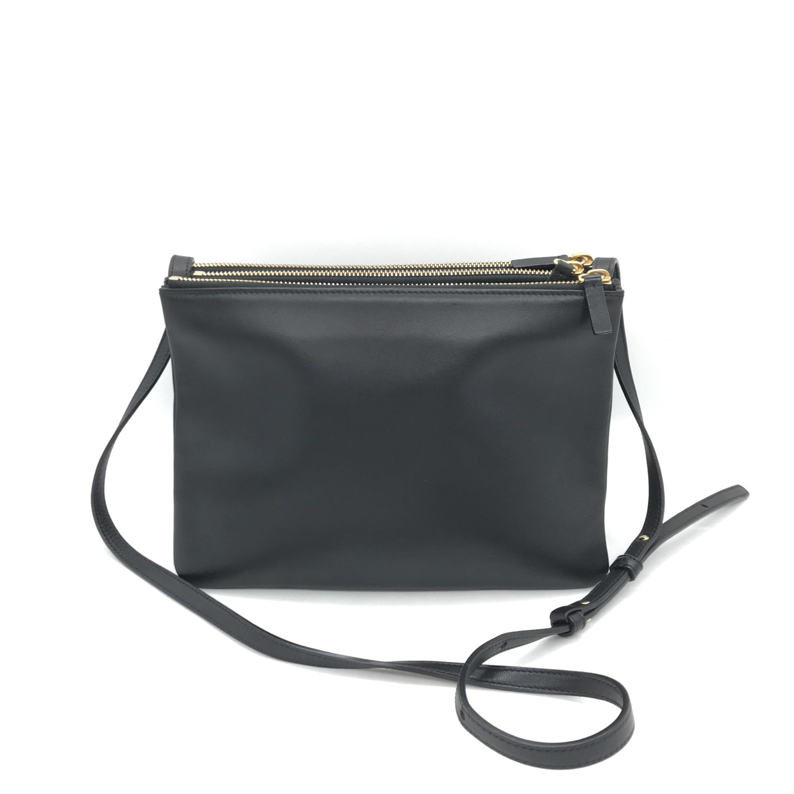Celine Trio Black Leather Shoulder Bag - PreLoved & Luxe