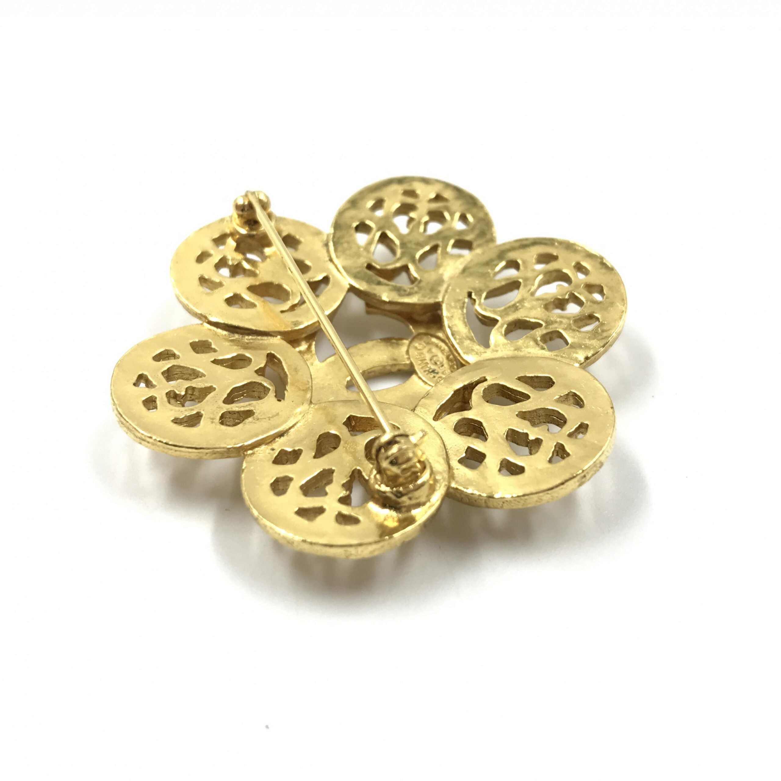 Pre-Owned Chanel Costume Jewlery Vintage Brooch Coco Medallian Gold Women's AB (Very Good — between Lightly Used and Used)