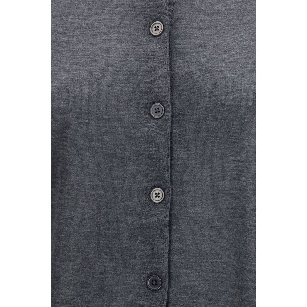 Loulou De Saison Gray Cashmere Cardigan
