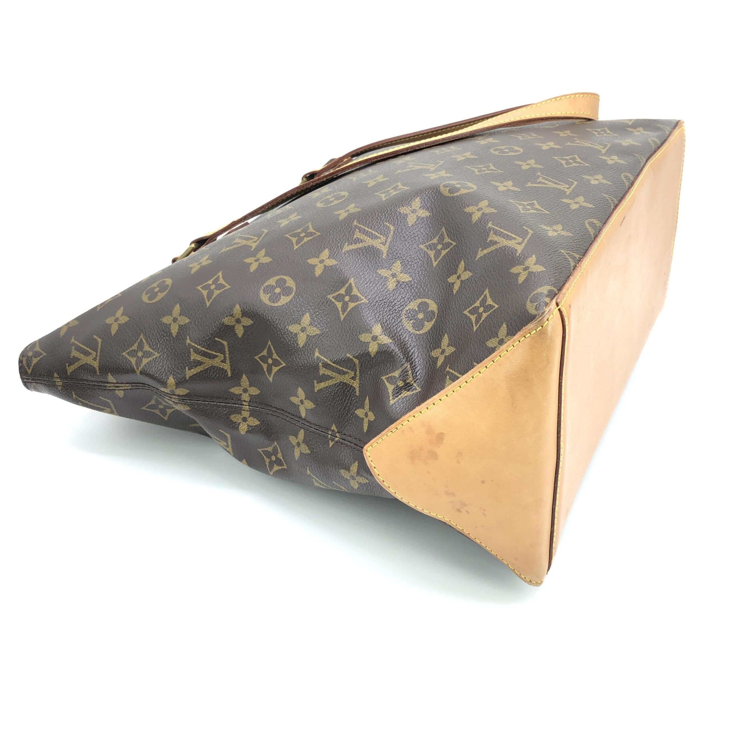 Pre-Owned Louis Vuitton Monogram Cabas Mezzo Tote Handbag Brown Women's AB (Very Good — between Lightly Used and Used)